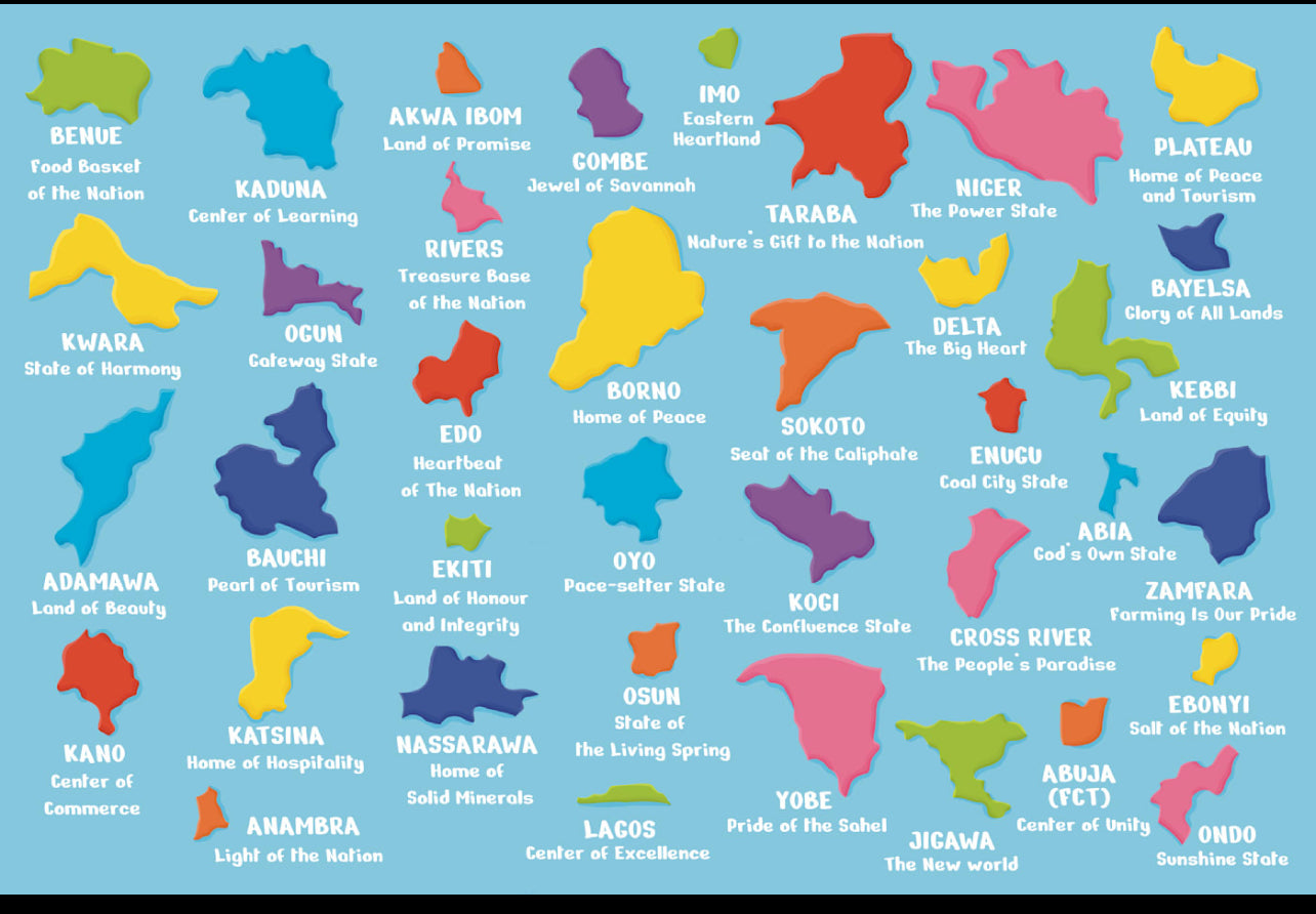 Map of Nigeria puzzle