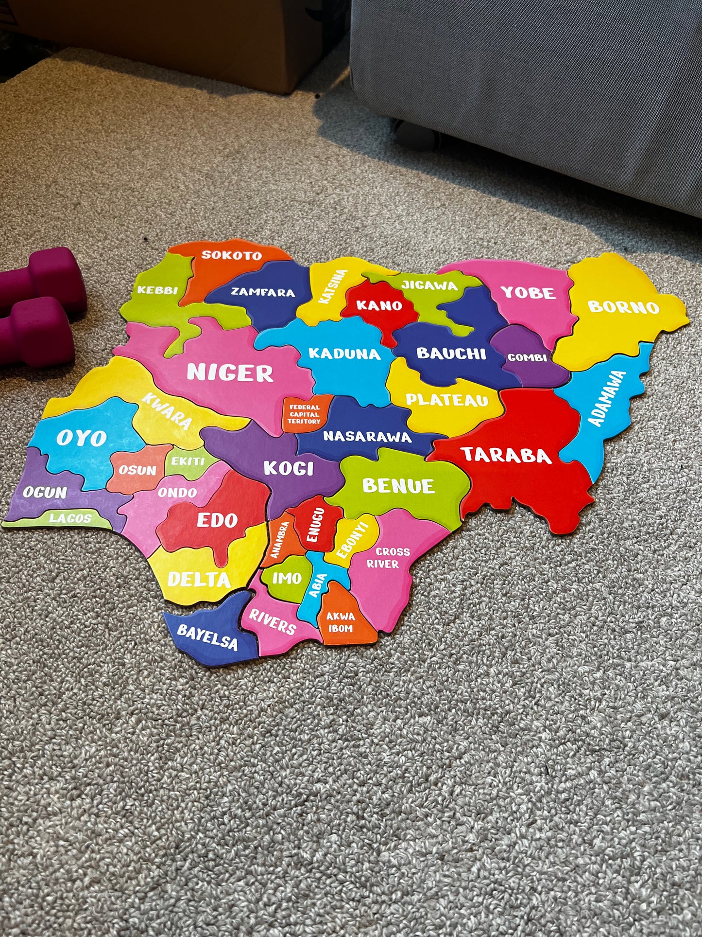 Map of Nigeria puzzle
