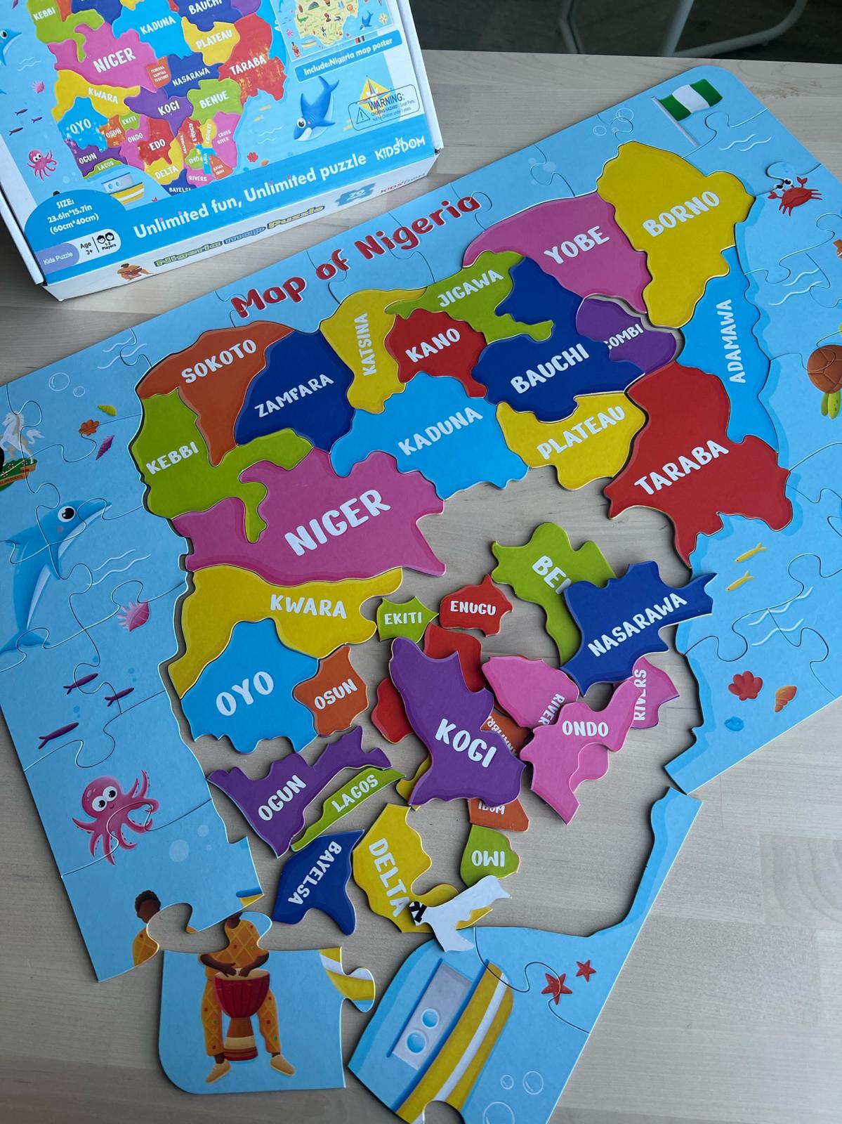 Map of Nigeria puzzle